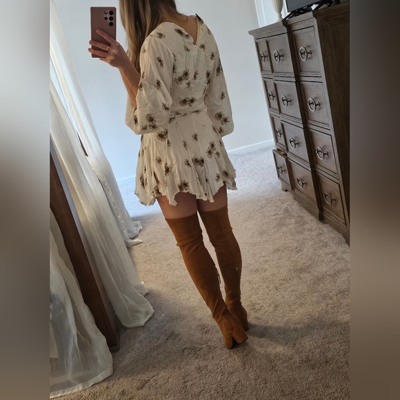 VERO CUOIO CAMEL SUEDE THIGH HIGH BOOTS 6.5 - Picture 2 of 15